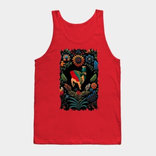 Elegant Lamassu Flowers Tank Top